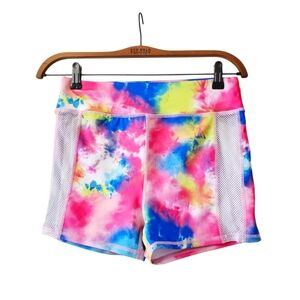 Sommer Ray Tie Dyed High Rise Mesh Athletic Shorts M
